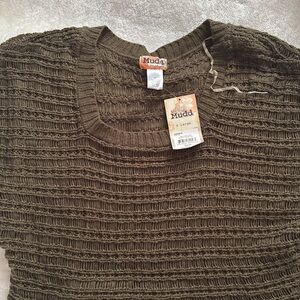 Mudd Textured Olive Pullover